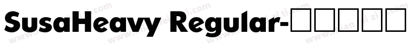 SusaHeavy Regular字体转换